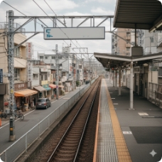 駅（上新庄駅）